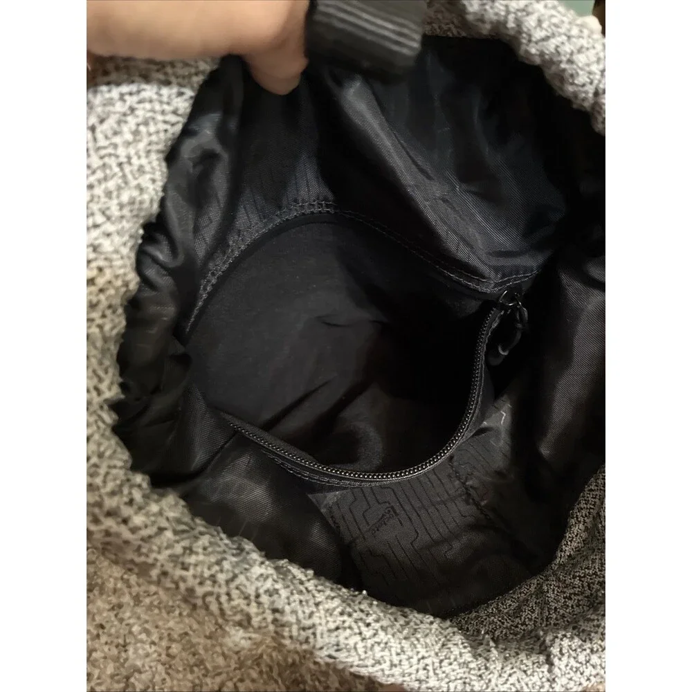 Loctote The Original Flak Sack Gray Drawstring Backpack Bag Loc Tote Anti-Theft